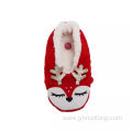 Women Christmas Indoor Plush Ballerina Slippers